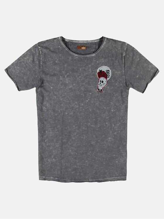 emilio adani Herren Rundhals T-Shirt Grau 25698