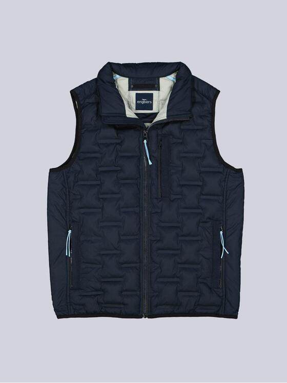 engbers Herren Steppweste regular Blau 38241