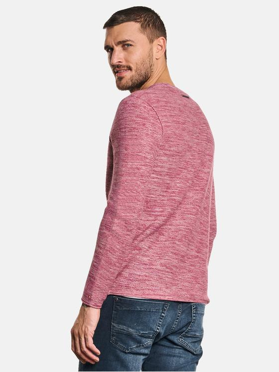 emilio adani Herren Pullover Rundhals Violett 32836