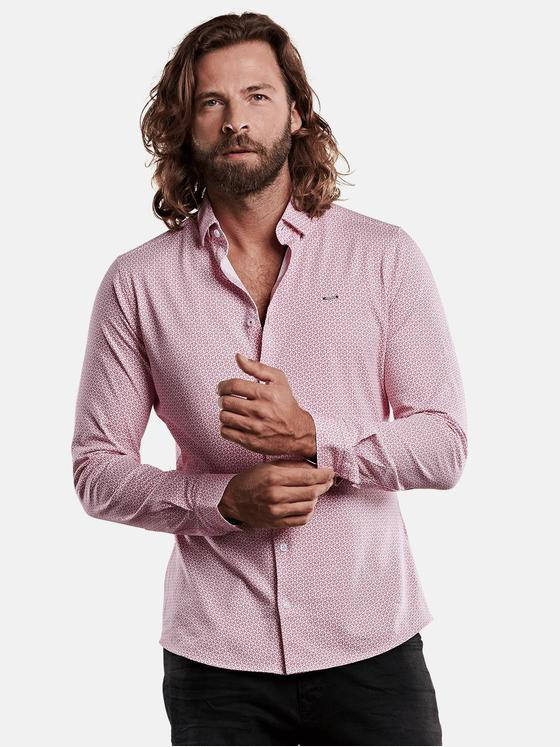 emilio adani Herren softes Hemd mit frischen Farbton Violett 28927