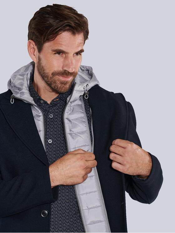 engbers Herren Mantel regular Blau 35484