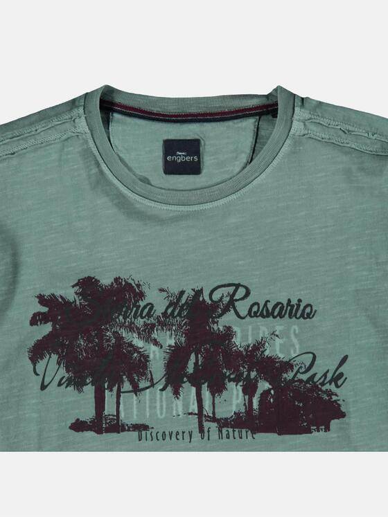 engbers Herren Rundhals T-Shirt Türkisgrün 23803