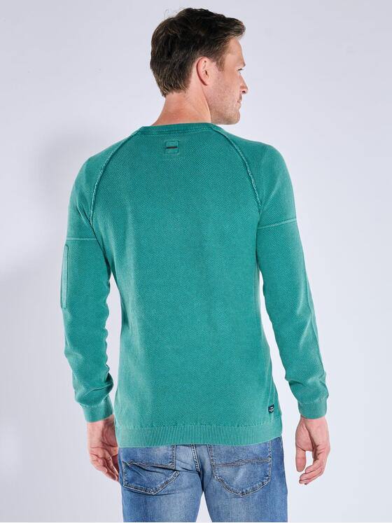 engbers Herren Pullover strukturiert Tuerkis 39227