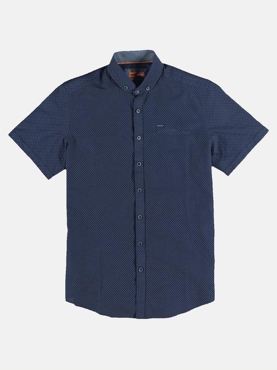 emilio adani Herren Hemd kurzarm Blau 31321