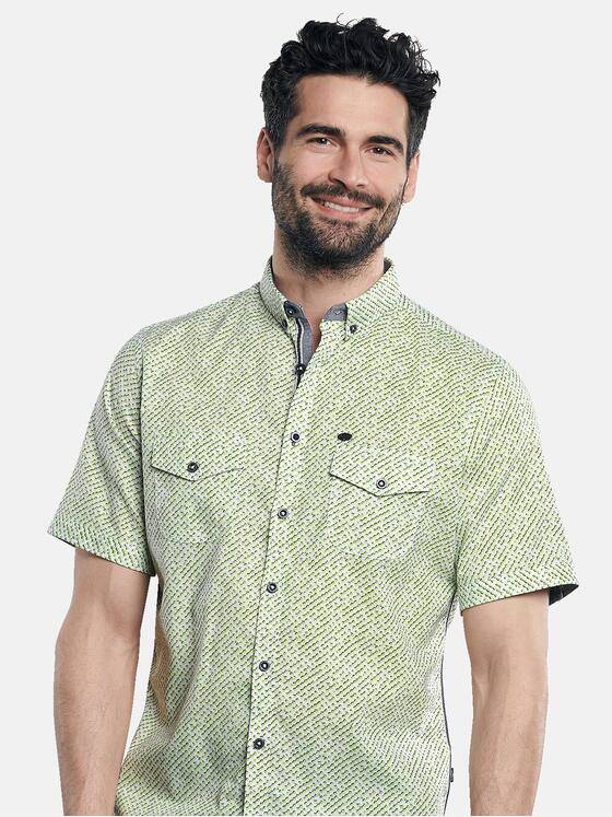 engbers Herren Stretch Hemd mit Kontrastdetails Gelb 31261