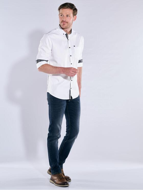 engbers Herren Langarm-Hemd uni Weiß 37267