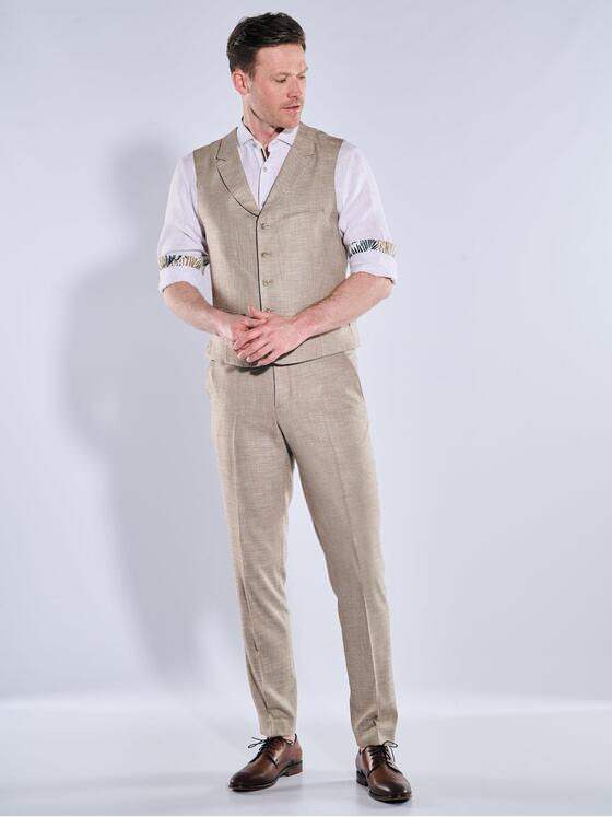 engbers Herren Sakko-Weste slim fit Beige 38394