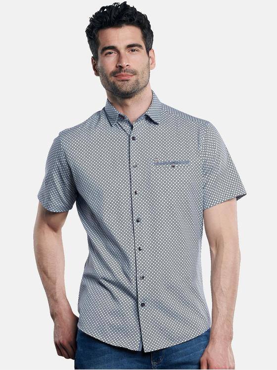 engbers Herren Hemd kurzarm Saphirblau 31306