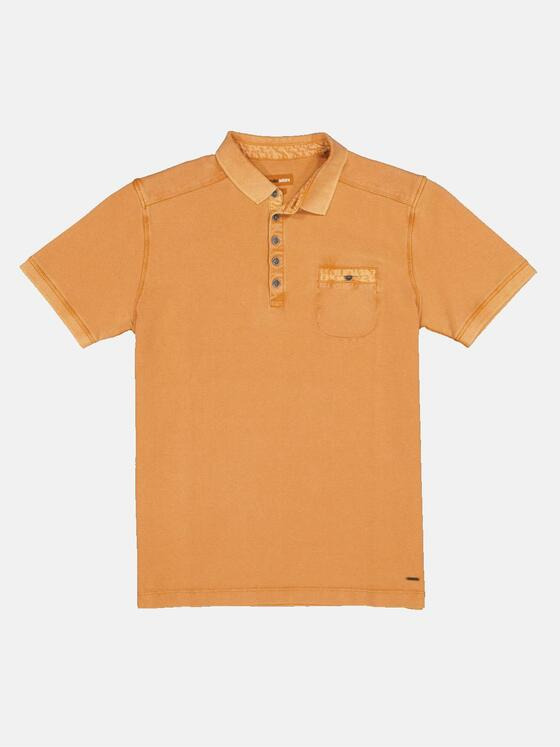 emilio adani Herren Polo-Shirt uni Orange 32768