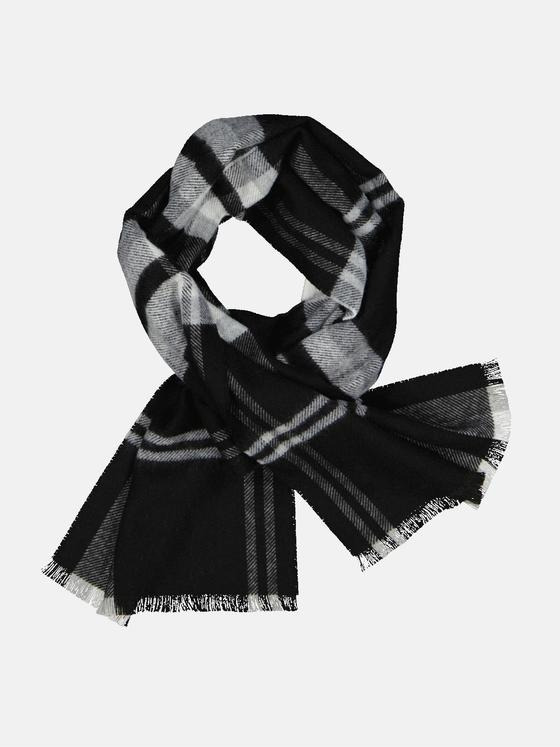 engbers Herren Webschal kariert Grau 33859