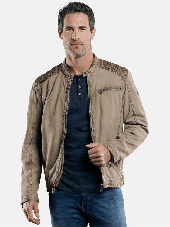engbers Herren Softe LammLederjacke Braunbeige 29086