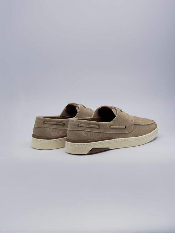 engbers Herren Boots-Schuh aus Leder Beige 38539