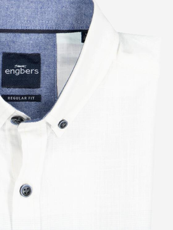 engbers Herren Kurzarm-Hemd regular Blau 37024