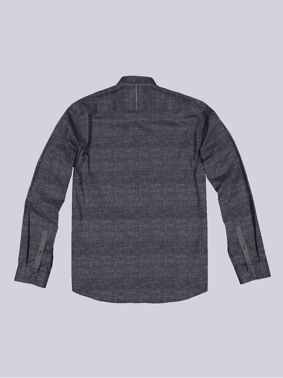 engbers Herren Langarm-Hemd gemustert Schwarz 34401