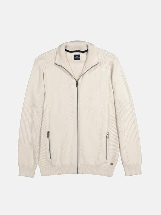 engbers Herren Cardigan regular Weiß 36849