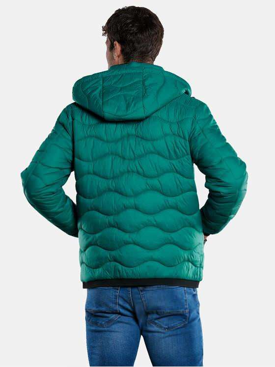 engbers Herren Steppjacke mit abnehmbarer Kapuze Petrol 33290