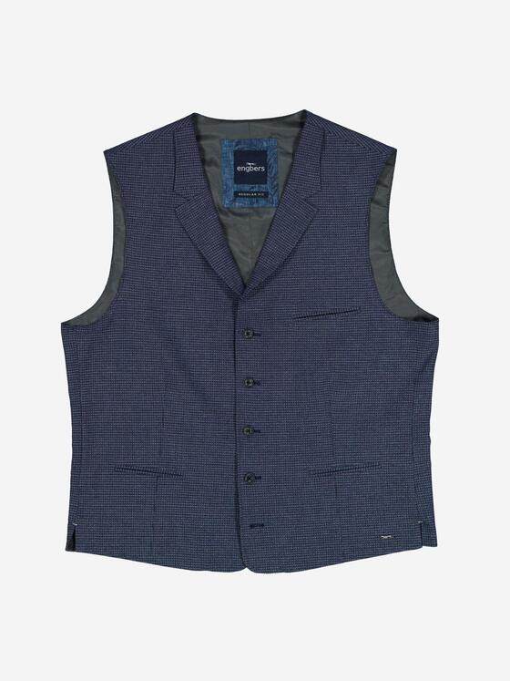 engbers Herren Sakko-Weste strukturiert Saphirblau 38122