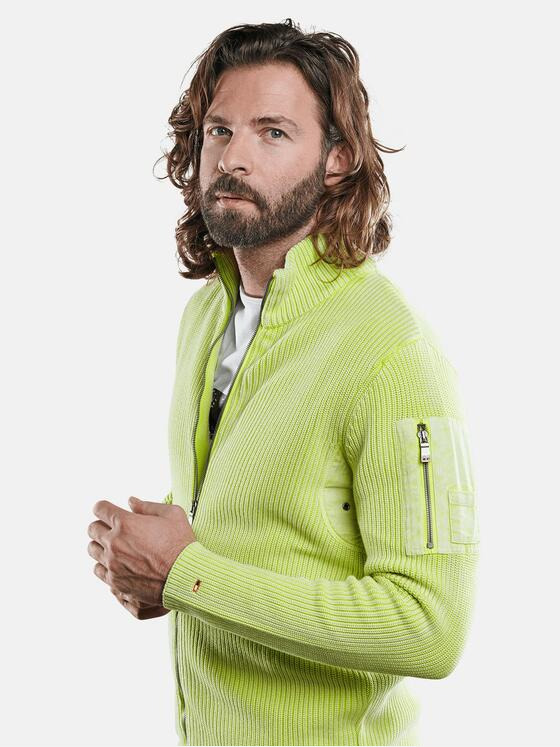 emilio adani Herren Modische Strickjacke Gelb 29281