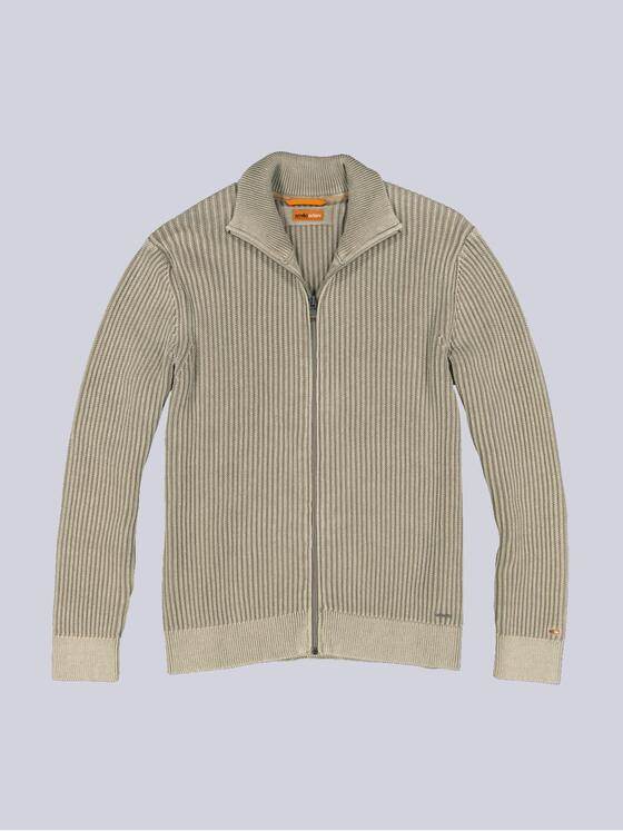 emilio adani Herren Cardigan strukturiert Beige 36070