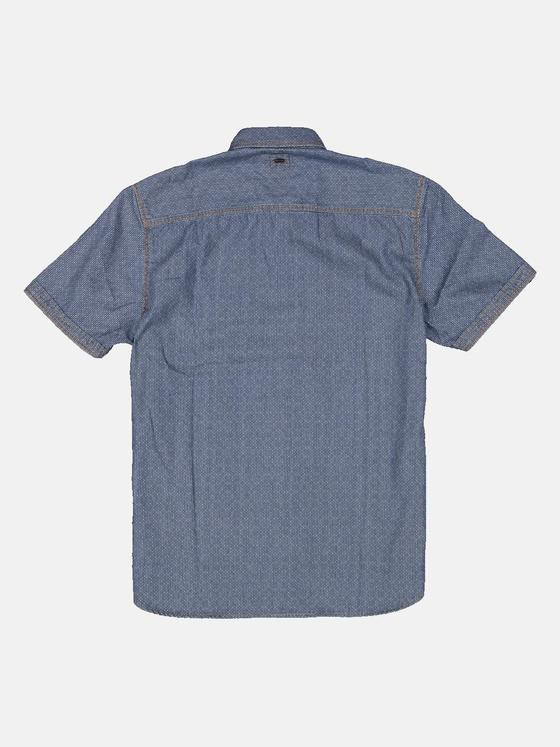 engbers Herren Kurzarm-Hemd regular Blau 34971