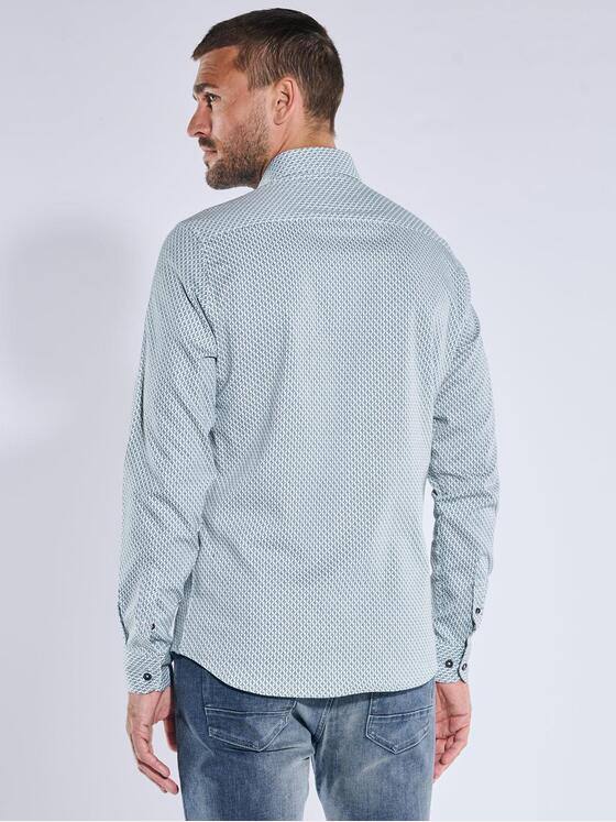 emilio adani Herren Langarm-Hemd satiniert Brilliantblau 39599