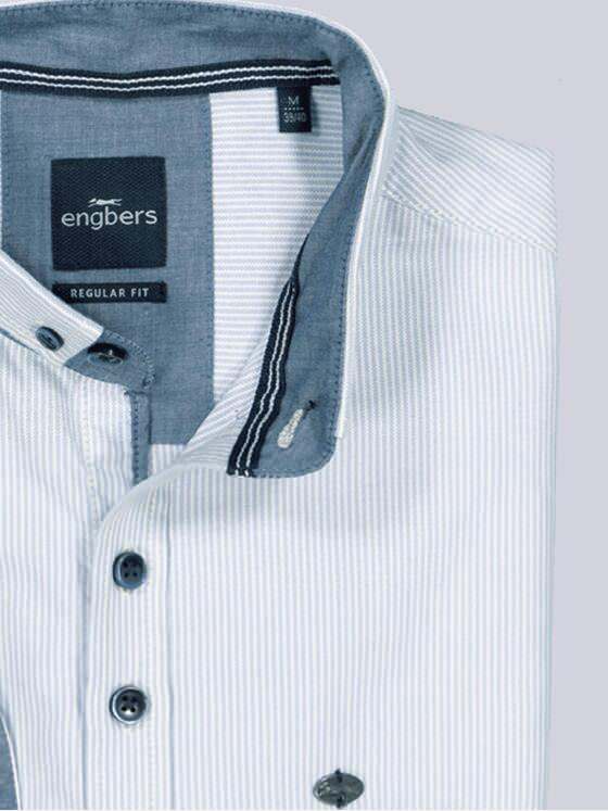 engbers Herren Langarm-Hemd uni Blau 36218