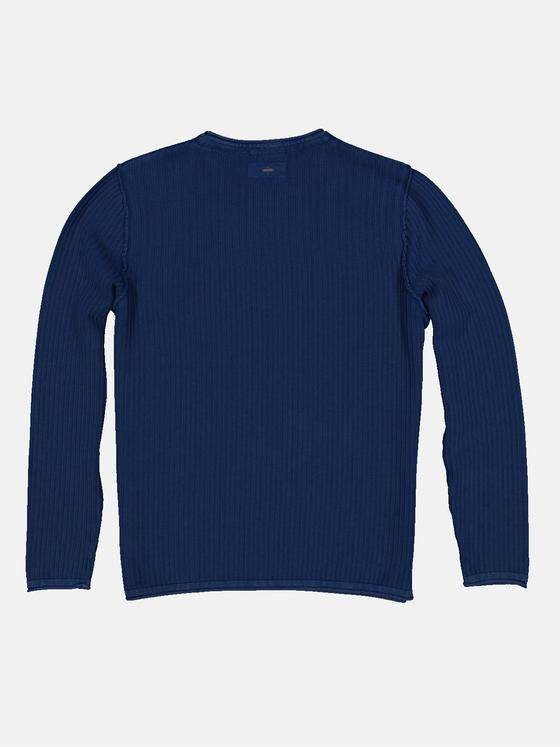 emilio adani Herren Pullover uni Blau 35322