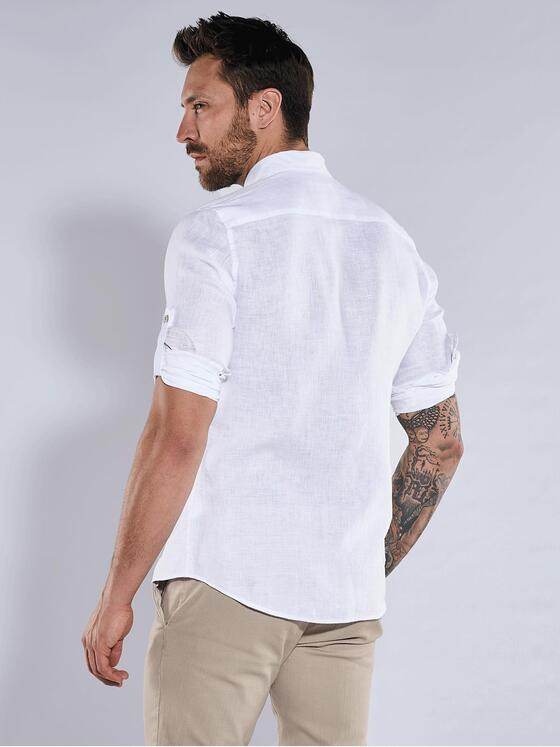 emilio adani Herren Hemd uni Weiß 36682