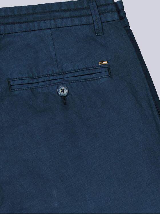 emilio adani Herren Chino aus Leinen-Mischgewebe Marineblau 40352