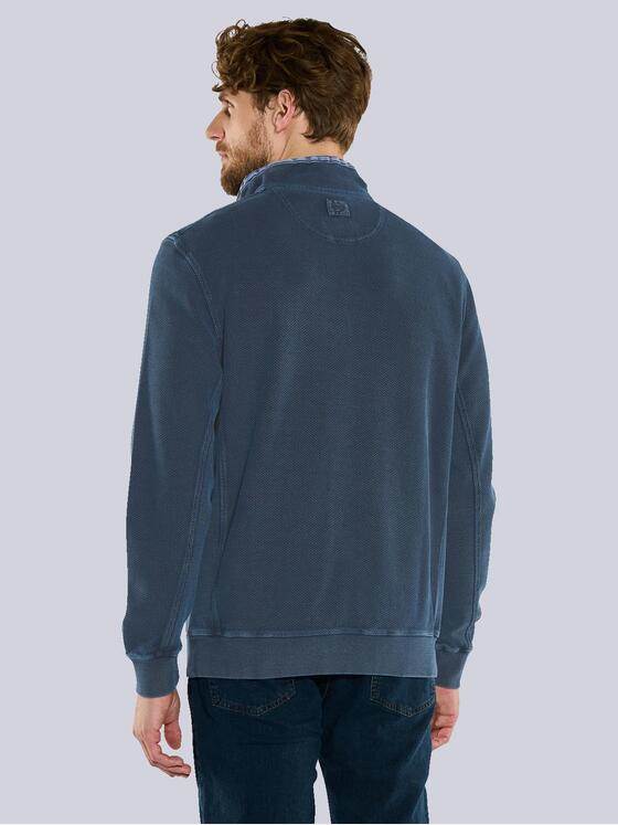 engbers Herren Sweatshirt mit Stehkragen Blau 36185