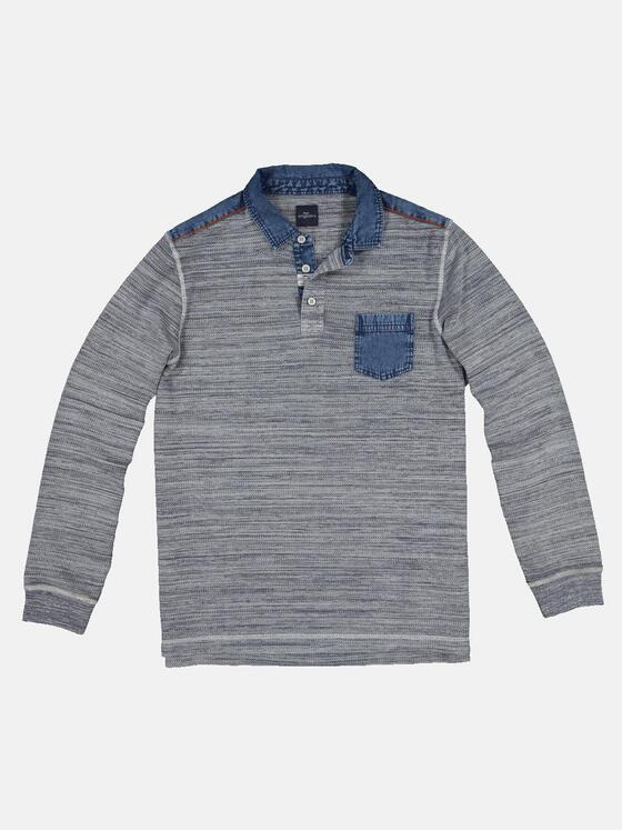 engbers Herren Langarm-Shirt Polo Silbergrau 32476