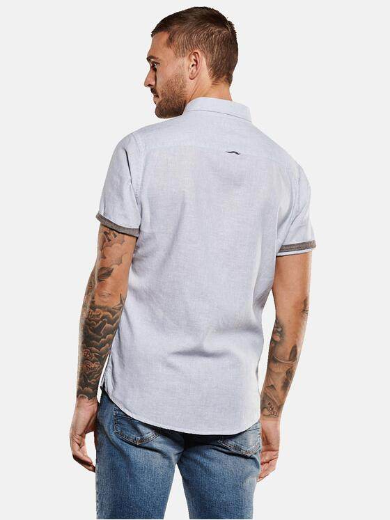 emilio adani Herren Kurzarm-Hemd gestreift Blau 34958