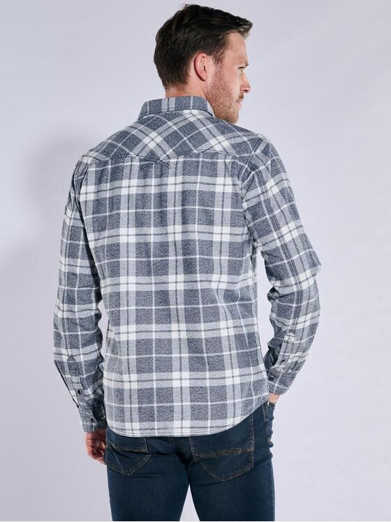 engbers Herren Overshirt kariert Grau 37215