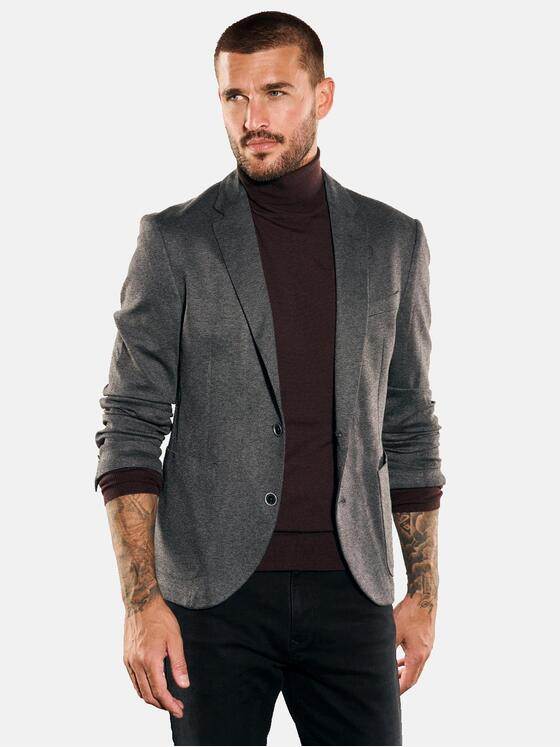 emilio adani Herren Freizeit-Sakko slim fit Grau 35561