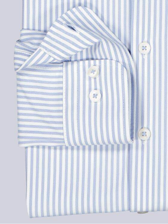 emilio adani Herren Langarm-Hemd gestreift Blau 39362