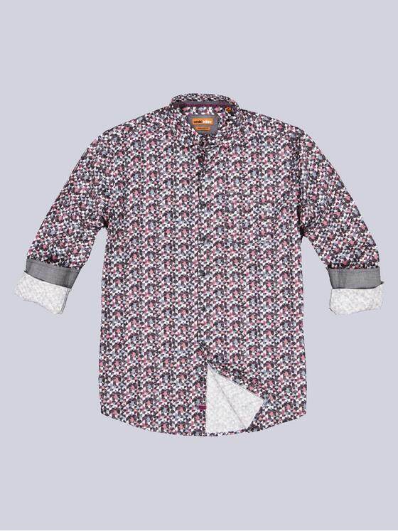 emilio adani Herren Langarm-Hemd Rot 32400