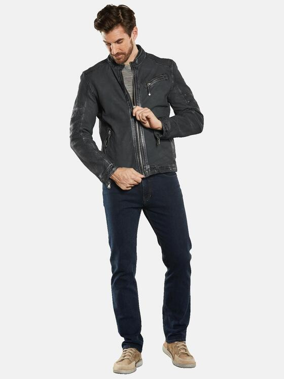 engbers Herren Lederjacke aus Nubukleder Blau 34442