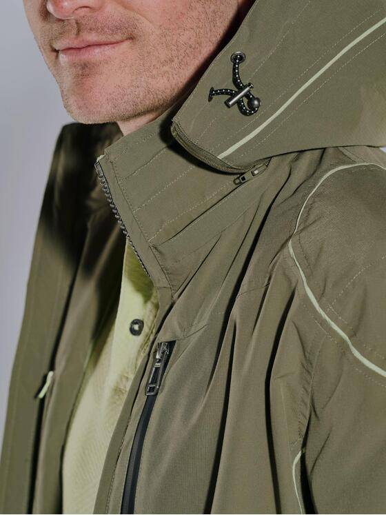 engbers Herren Übergangsjacke mit abnehmbarer Kapuze Khaki 38372