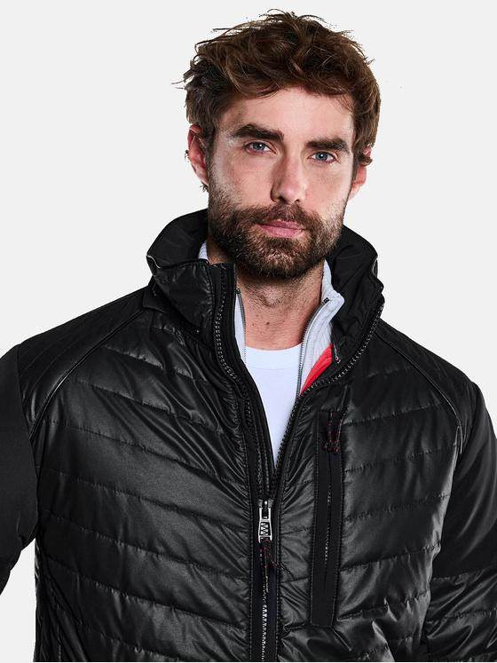 engbers Herren Jacke mit abnehmbarer Kapuze Schwarz 33534