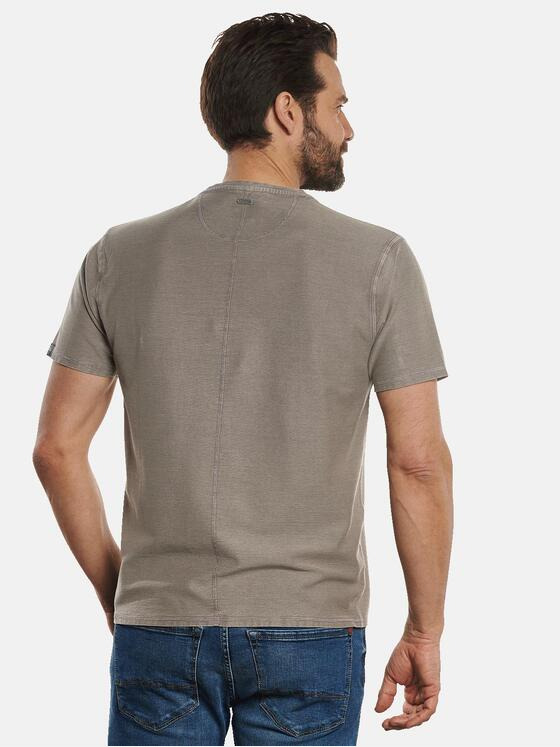 engbers Herren Henley-Shirt strukturiert Braun 33144