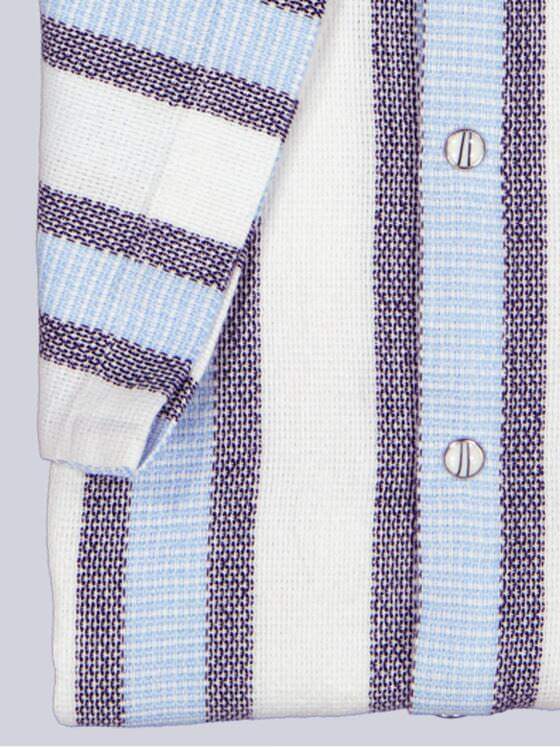 engbers Herren Luftiges Leno-Baumwollhemd Hellblau 40302