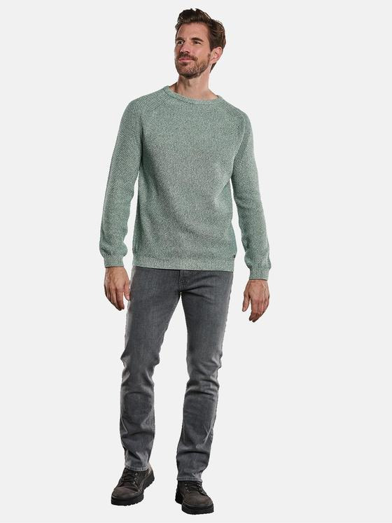 engbers Herren Pullover meliert Grün 34132