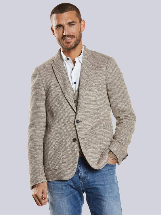 emilio adani Herren Sakko strukturiert Beige 34320
