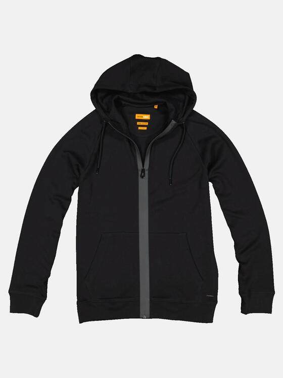 emilio adani Herren Sweatjacke aus Pima-Baumwolle Schwarz 33520