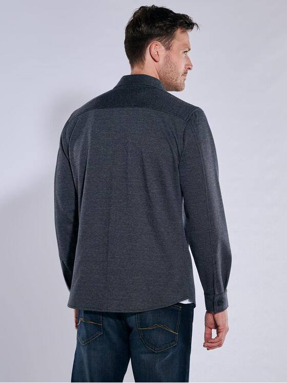 engbers Herren Langarm-Shirt mit Polokragen Saphirblau 38136