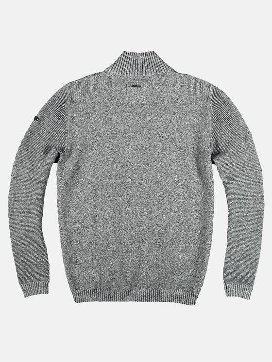 engbers Herren Pullover Polokragen Silbergrau 28948