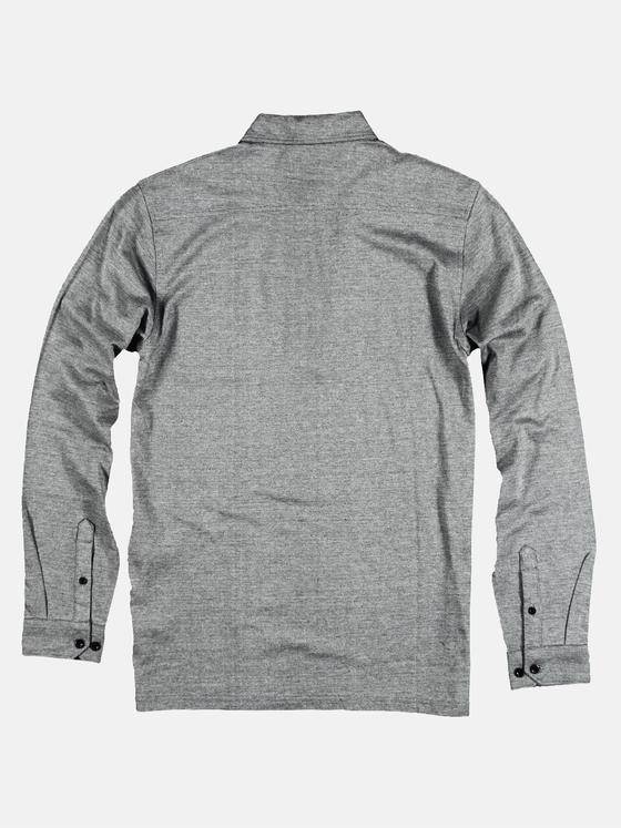 emilio adani Herren Poloshirt mit griffiger Warenstruktur Grau 28953