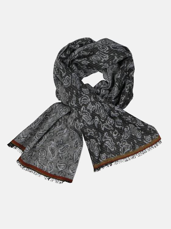 engbers Herren Schal gemustert Kieselgrau 33871