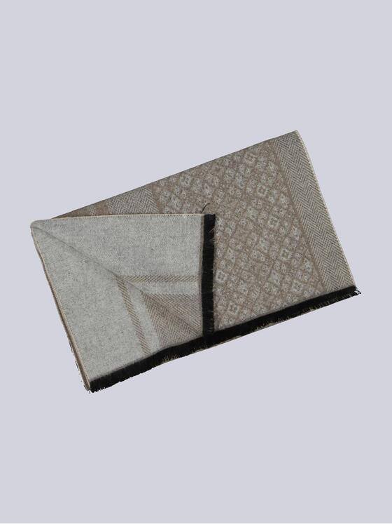 emilio adani Herren Schal mit Wollanteil Beige 35900
