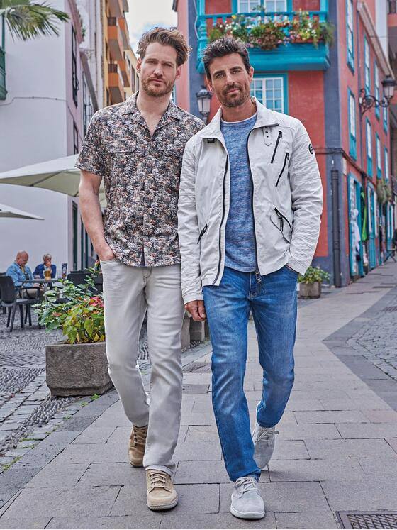 engbers Herren Übergangsjacke regular Grau 34436